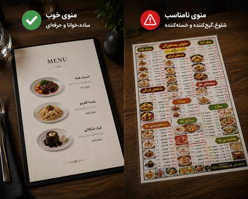 منوی-رستورانی-با-کیفیت