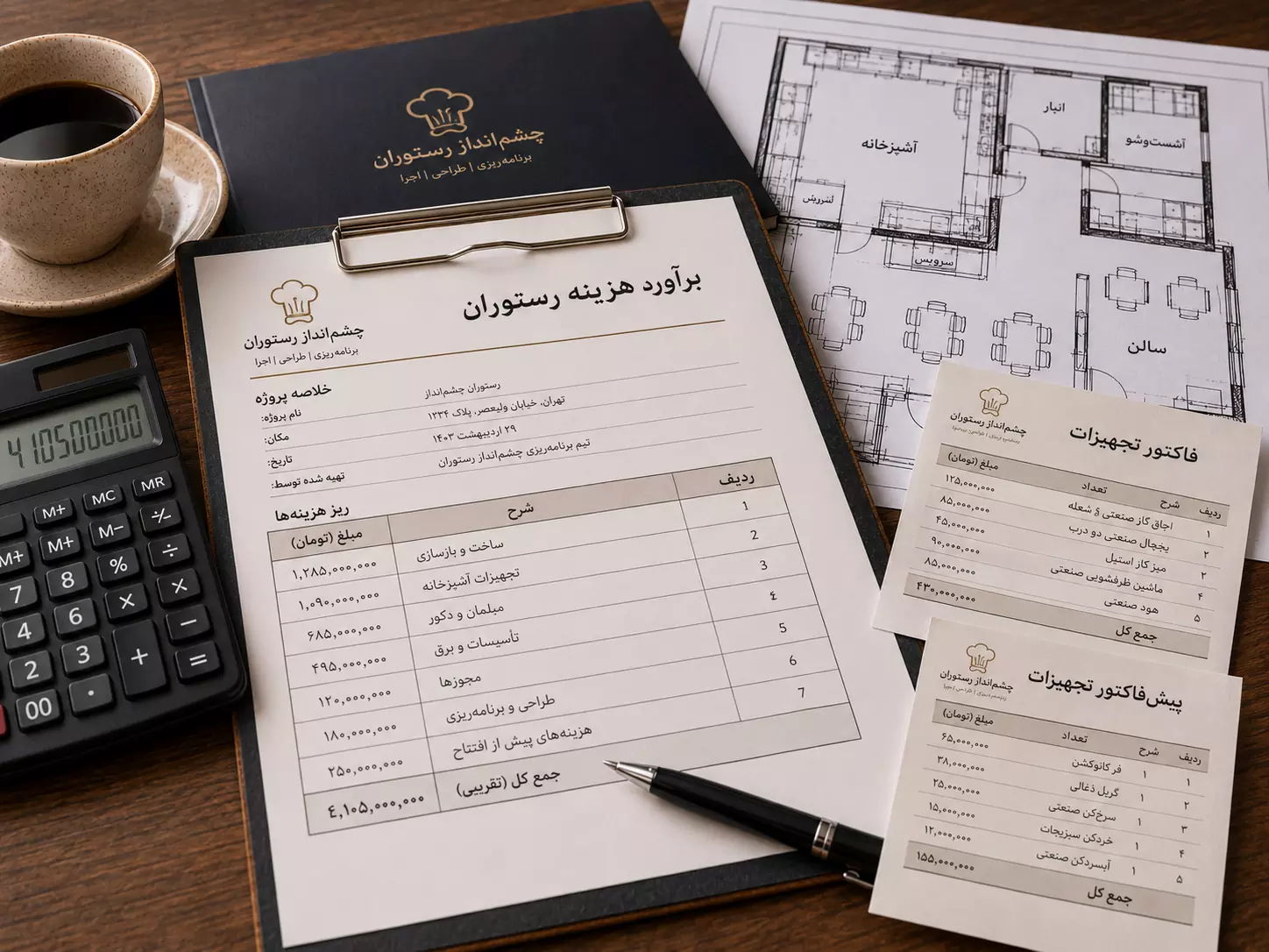 چک لیست مالی رستوران