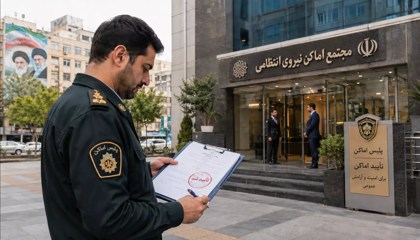 مجوز اماکن نیرو انتظامی برای رستوران