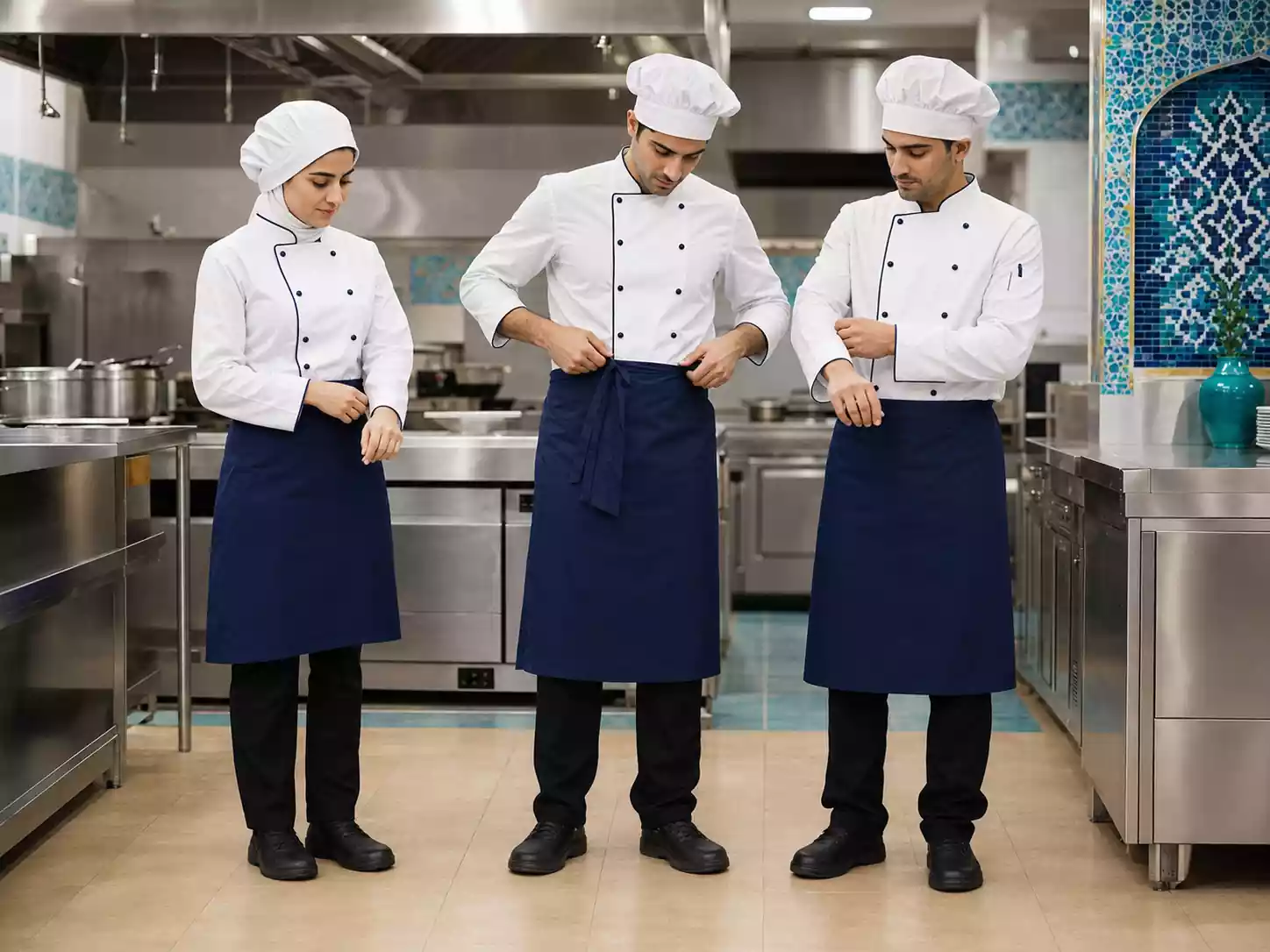 پوشیدن لباس کار تمیز و مناسب